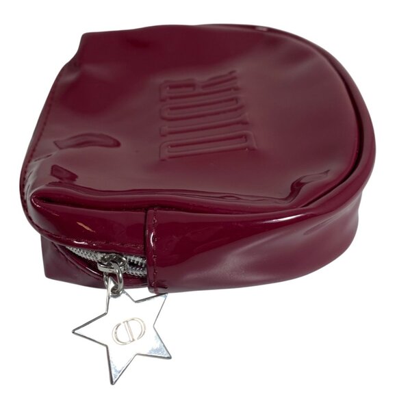 Dior Raspberry Purple Patent Leather Cosmetics Make Up Beauty Pouch - Picture 8 of 9